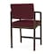 Lesro Lenox Steel Hip Chair Metal Frame, Bronze, OH Wine Upholstery LS1161 - alternate 2